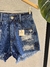 Short Jeans Prateado 100% algodão