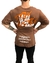 REMERA OVERSIZE STAY HUSTLE BROWN - comprar online