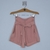 Short com Cinto Rosa Chá - comprar online