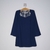 Vestido Curto Manga Longa Carmim