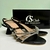 Sandália Preta com Strass e Salto Taça CS Club - comprar online