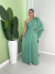 Imagem do Vestido Longo Plissado Verde