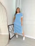 Vestido Midi Listrado Azul - comprar online