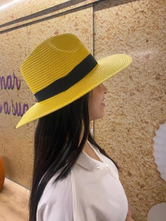 CHAPÉU FEDORA DOBRÁVEL - AMARELO - comprar online