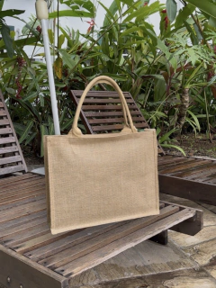 BOLSA DE JUTA ALÇA ÚNICA - sem personalização - Bogu By Siss