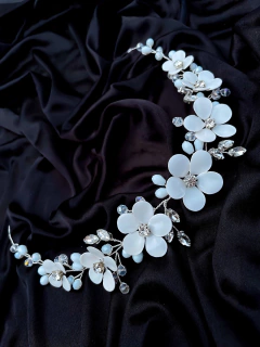 Tiara Chuva de Prata