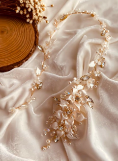 Grinalda Grazy - 50cm - Acessórios de Luxo para Noivas | Grinaldas, Tiaras e Mais - Tortolys