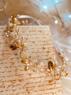 Tiara Linear Flores - loja online