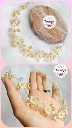 Tiara Linear Mini Flores na internet