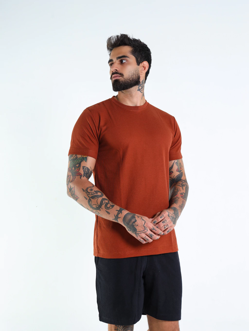 Camisa malha Texturizada