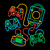 Camiseta Neon Game Cube - Retro Games