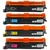 Kit 4 Toner Compatível TN219 L3240 3560 COM CHIP I BK+C+Y+M