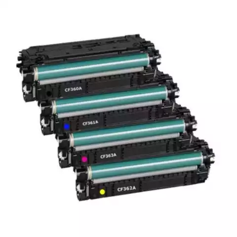 Kit 4x Cores Toner CF360A 508A | M553DN M-577DN I BK+C+Y+M