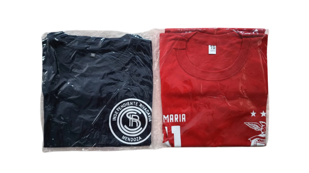 COMBO 382 - REMERA INDEPENDIENTE DE RIVADAVIA- REMERA DI MARIA BENFICA