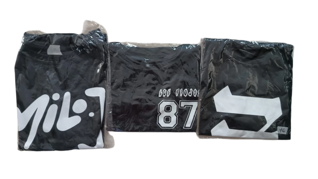 COMBO 385- REMERA MILO J -REMERA LOS PIOJOS- REMERA MARIA BECERRA