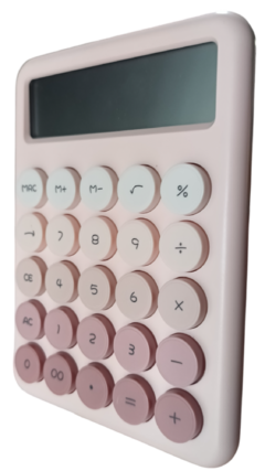 CALCULADORA COLORES PASTELES 12 DIGITOS MOD 1
