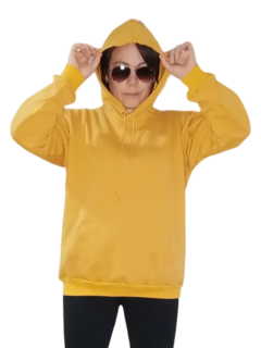 Buzo Canguro Liso Mostaza - comprar online