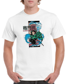 Remera Blanca Tanjiro 2