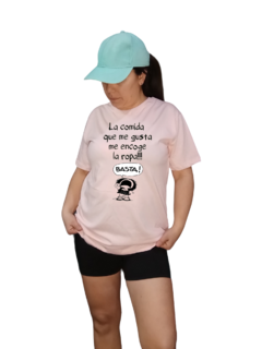 Remera Rosa Bebé Estampada Mafalda