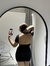 Cropped Costa nua preto
