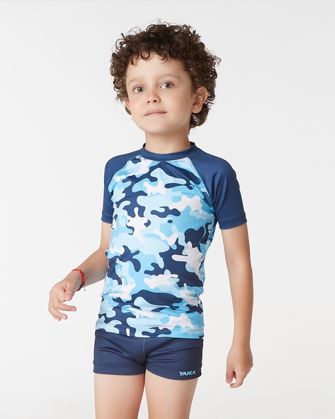 Remera Corta Filtro UV camuflado - comprar online