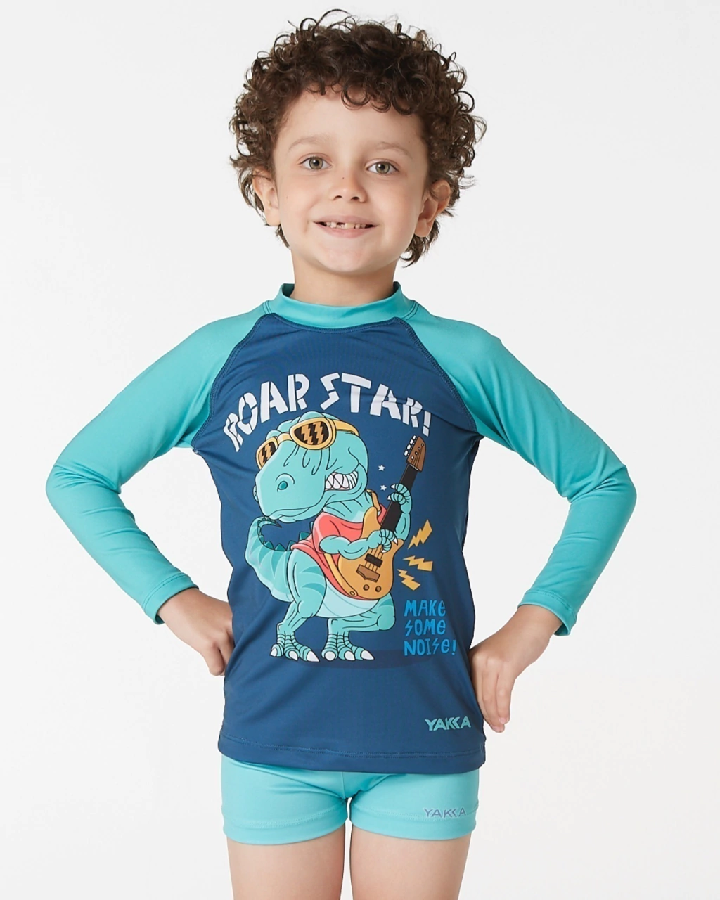 Remera Larga Filtro UV Dino Rock