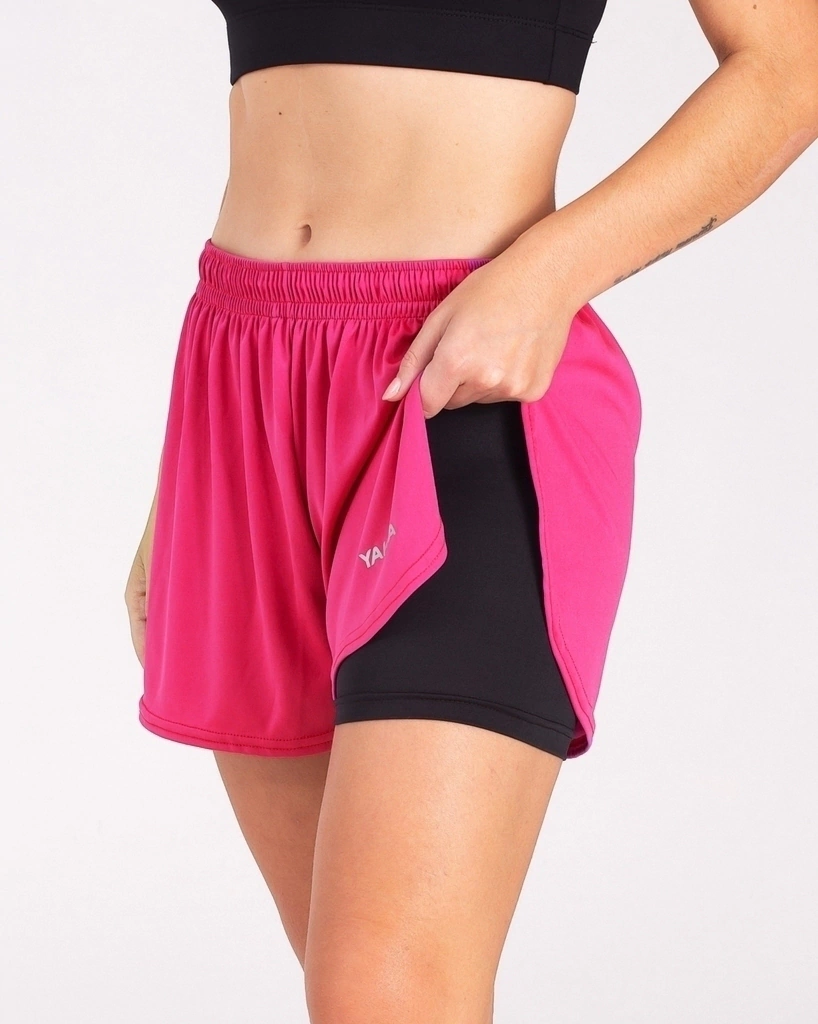 Short Calza Running Fucsia