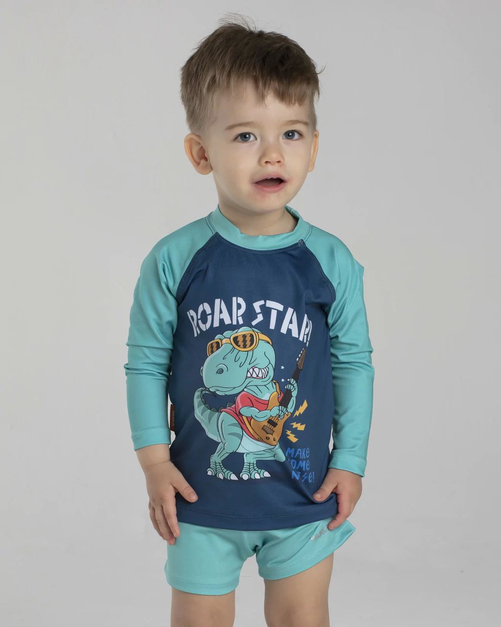 Remera Larga Filtro UV Dino Rock