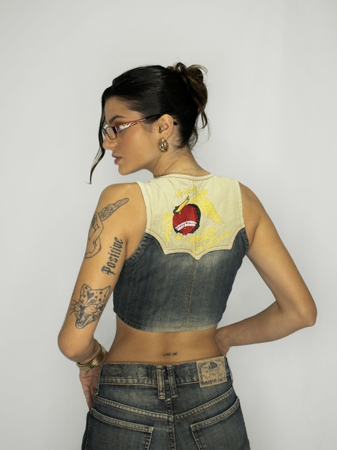 COLETE JEANS CROPPED (PP) - comprar online