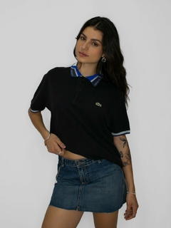POLO LACOSTE GOLA AZUL (M) - comprar online