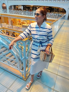 VESTIDO NAVE AZUL LINHO - comprar online