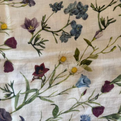 CAMISA FLORES 2 - LINHO - comprar online