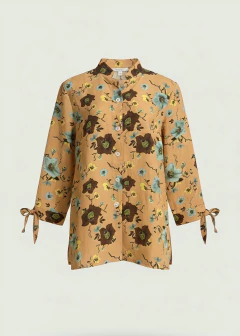 CAMISA FLORES 3 - LINHO