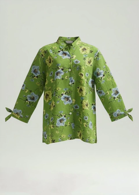 CAMISA FLORES 4 - LINHO