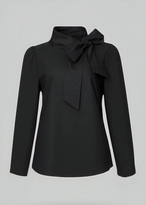 CAMISA LAÇO PRETO - ALGODÃO