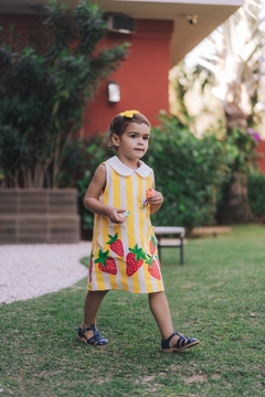 Imagem do KIT MÃE E FILHA MORANGO LINHO