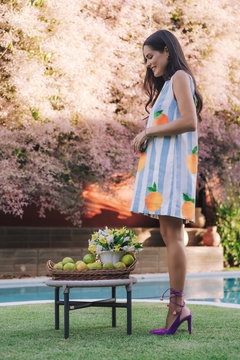 VESTIDO LARANJAS LINHO - comprar online