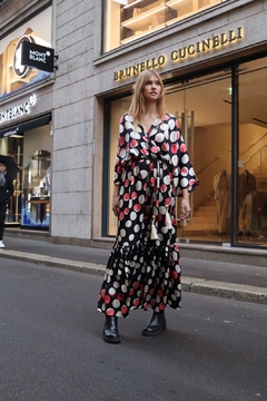 VESTIDO VIVIENNE VERMELHO - SEDA