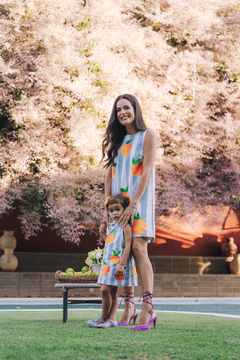 KIT MÃE E FILHA LARANJAS MARA MAIA 