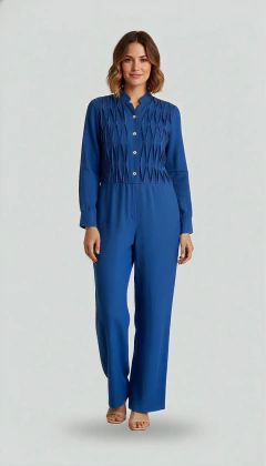 MACACÃO AZUL - LINHO - comprar online