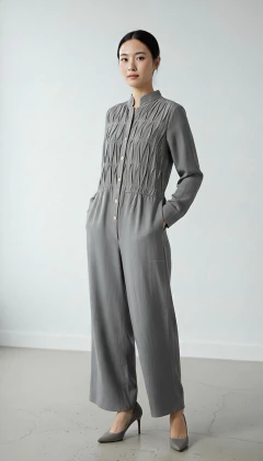 MACACÃO CINZA - LINHO - comprar online