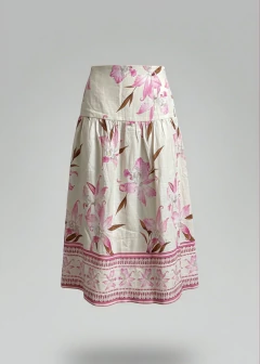 SAIA ORQUIDEA ROSA - LINHO