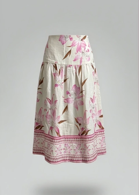 SAIA ORQUIDEA ROSA - LINHO