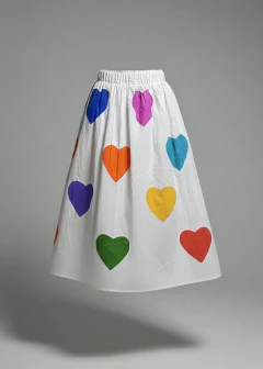 SAIA CORAÇÕES - ALGODÃO