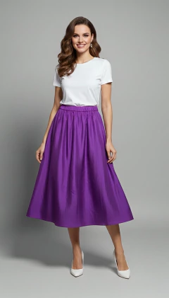 SAIA TAFETÁ ROXO - comprar online