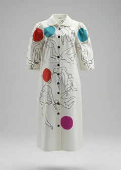 VESTIDO PESSOAS - ALGODÃO