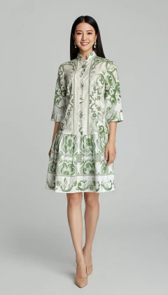 VESTIDO MALASIA ALINE VERDE - comprar online