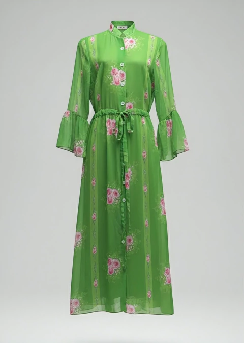 VESTIDO ETER VERDE 2 - SEDA