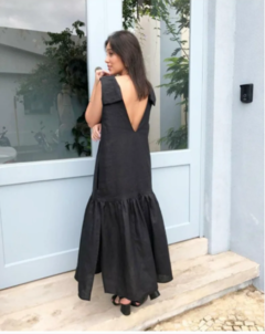 VESTIDO JULIETA PRETO (LINHO) da marca Mara Maia 