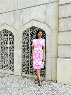 VESTIDO AZULEJO ROSA